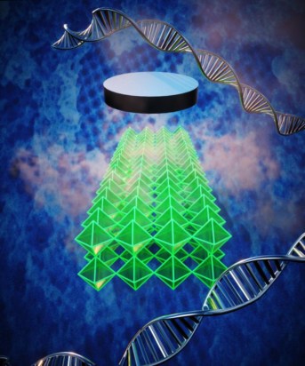 DNA nanostructured 3D superconducting materials