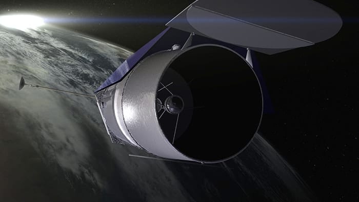 Artistic impression of the Wide-Field Infrared Survey Telescope