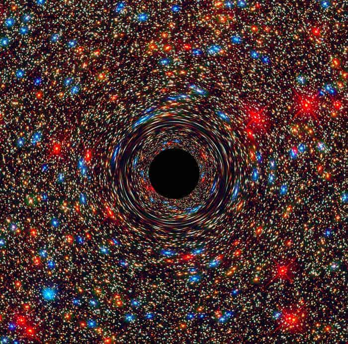 Computer simulation of a supermassive black hole