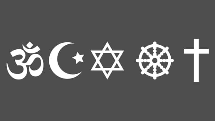 Depiction of religious symbols