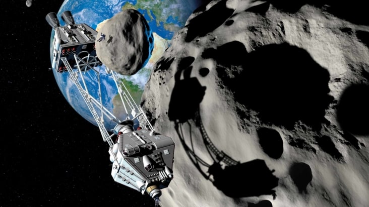 asteroid mining illustration