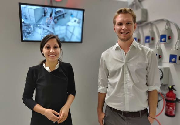 Chiara Greganti and Jonas Zeuner, co-founders of VitreaLab