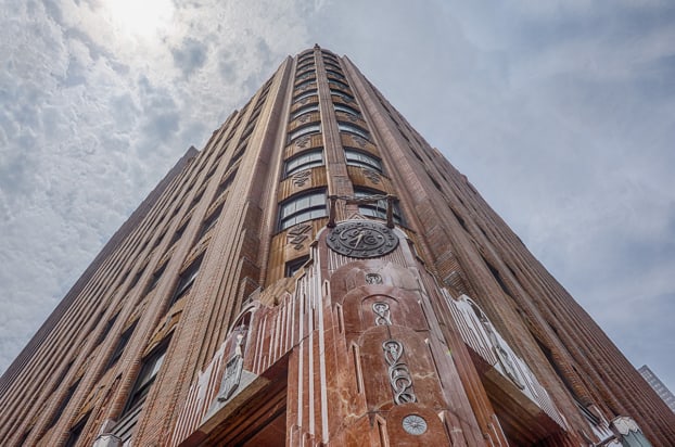 The former General Electric building at 570 Lexicon Avenue in New York City