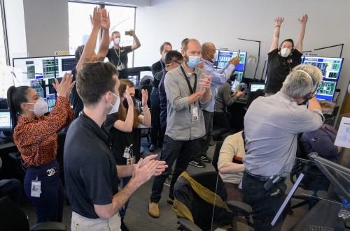 JWST misson control celebrates successful deployment