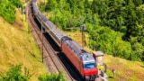 a train in Switzerland